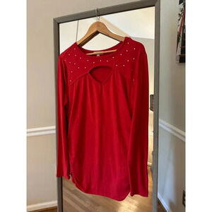 Como Vintage Blouse Women's XXL Red